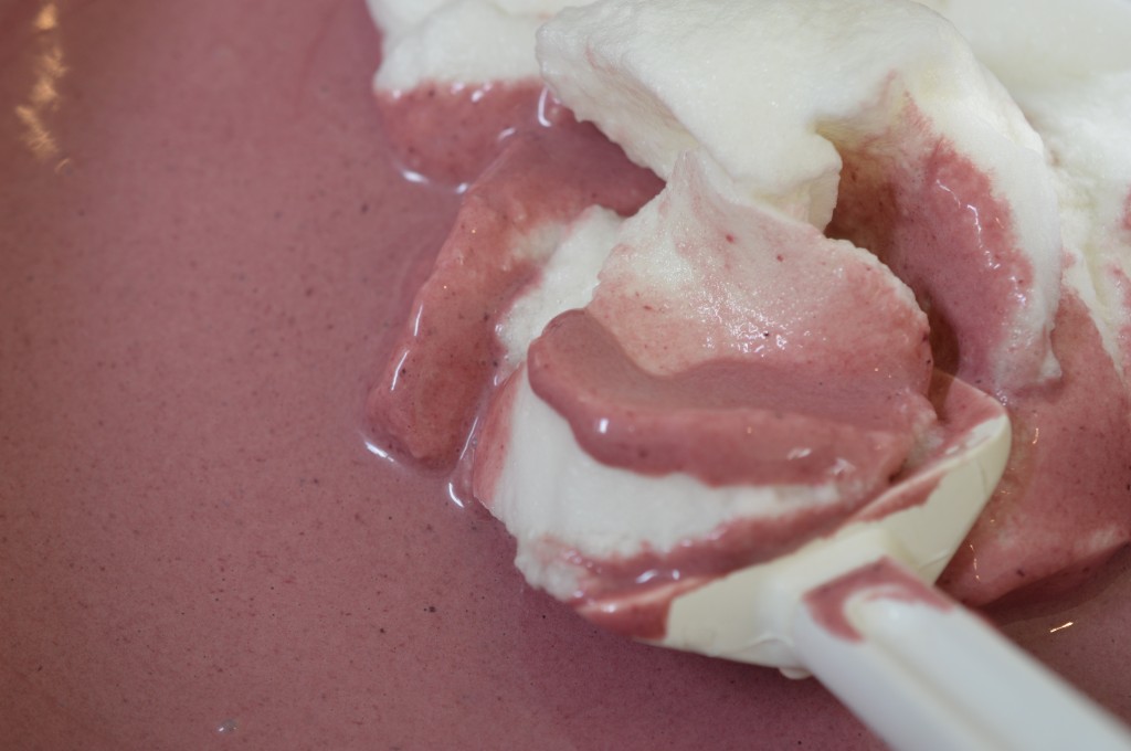 Blackberry Mousse - add egg whites