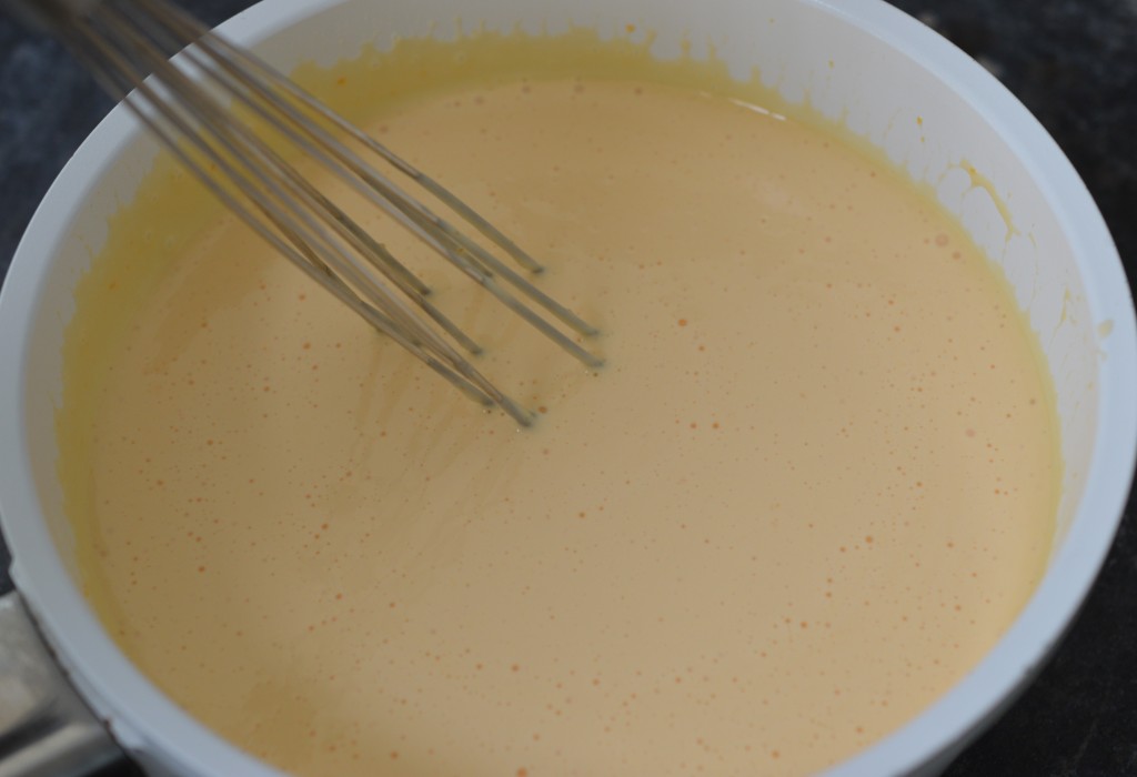 Blackberry Mousse - custard