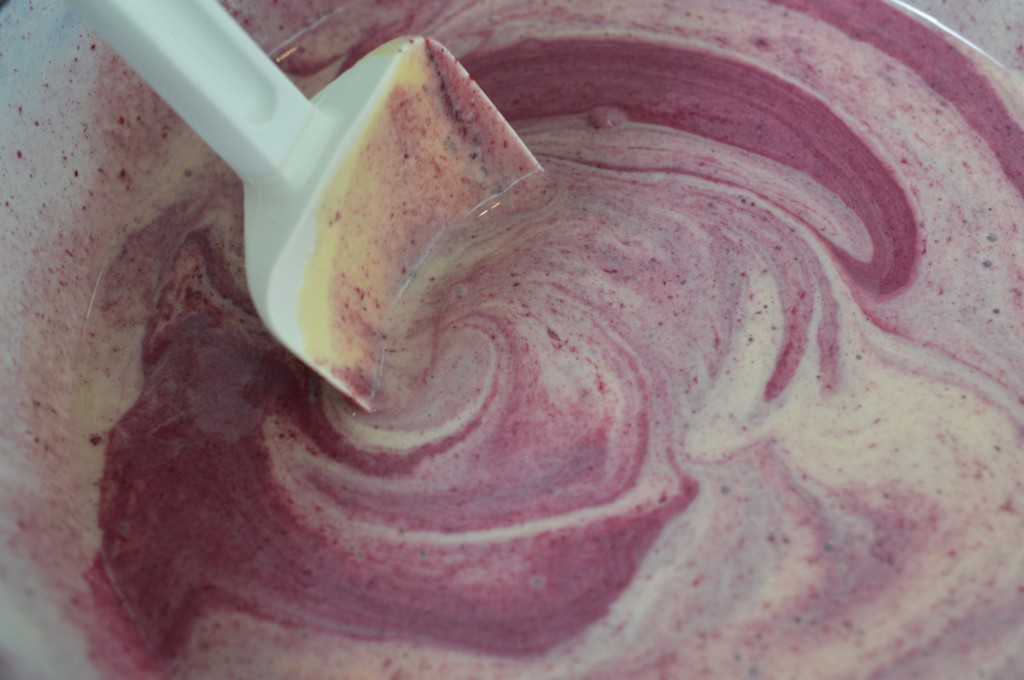 Blackberry Mousse - stir into custard