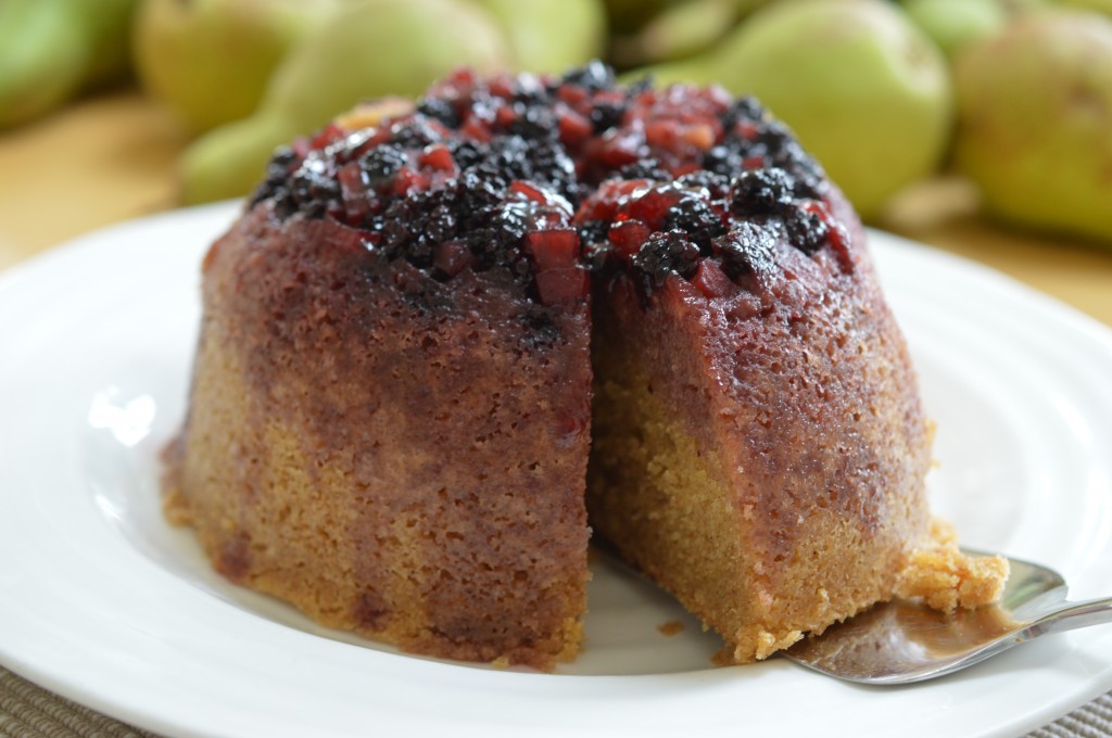 Blackberry and Apple pudding - whole