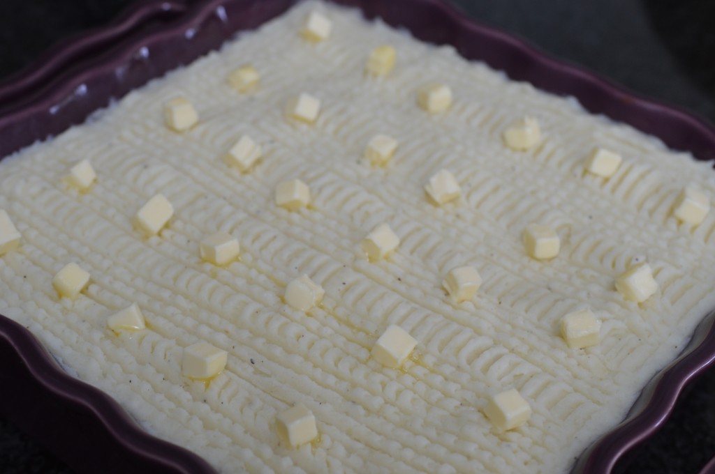 Cottage Pie - Dot with butter