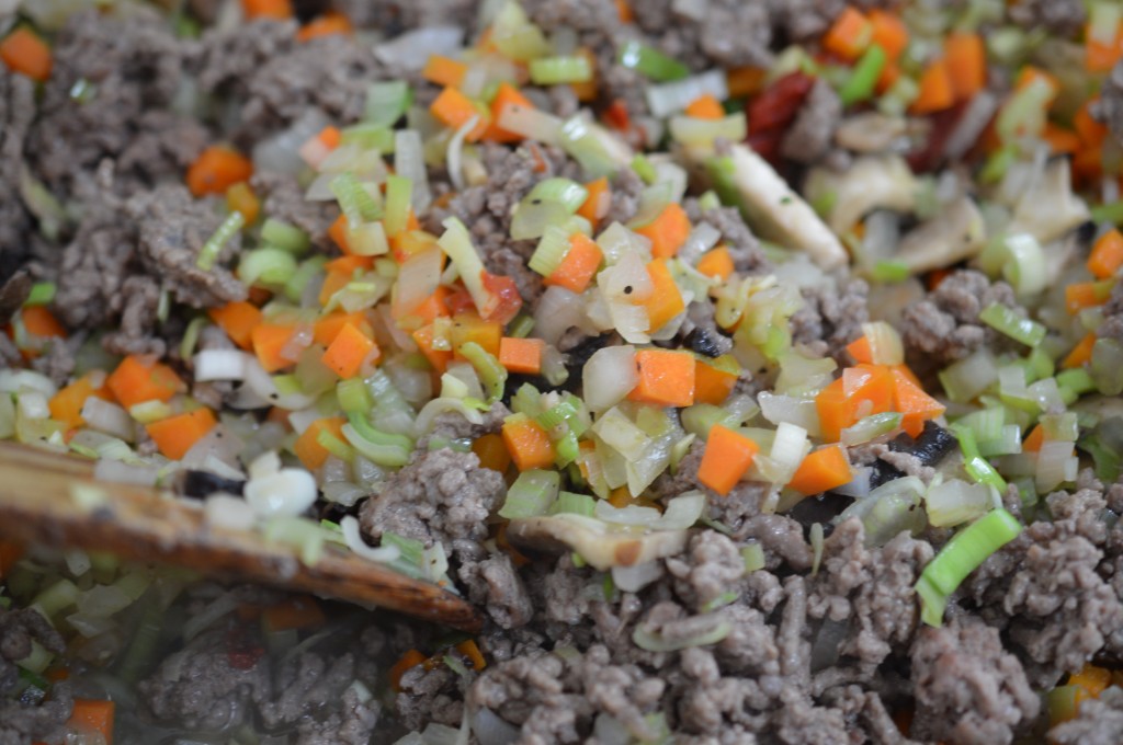 Cottage Pie - add in meat
