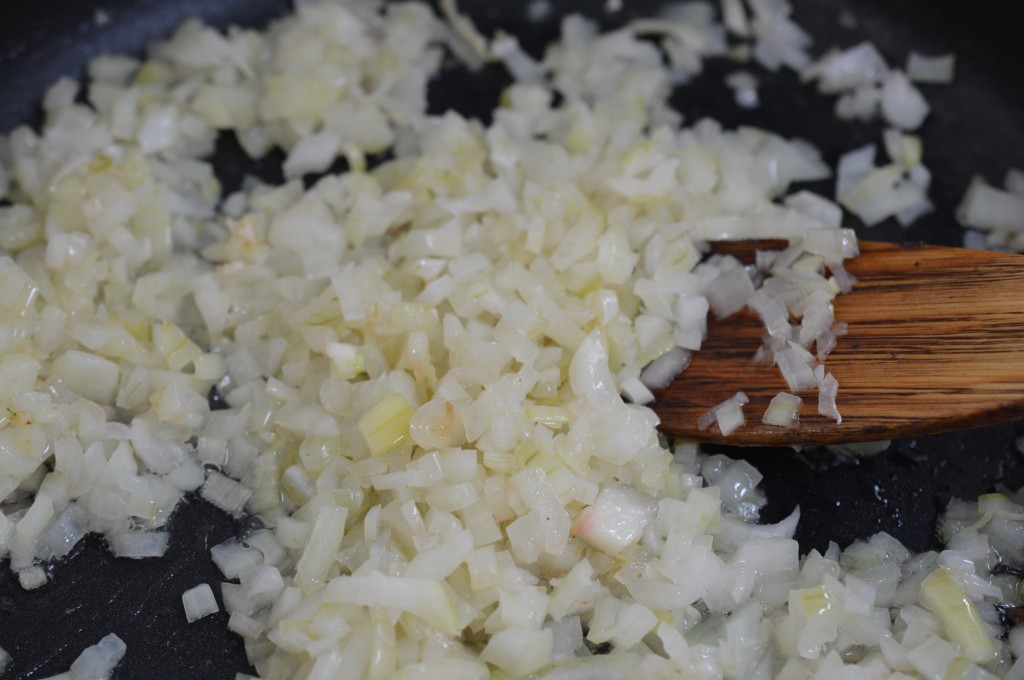 Cottage Pie - soften onions