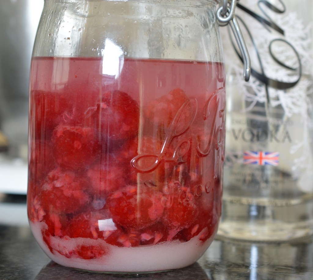 Raspberry Vodka - shake
