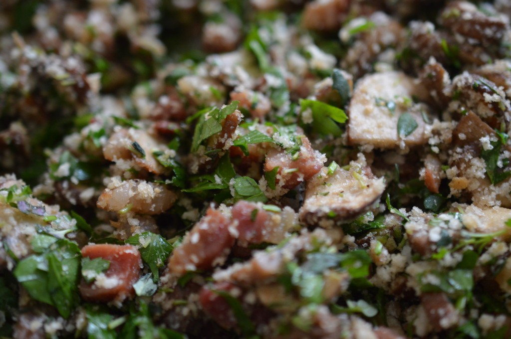 Italian inspired stuffed marrow 11