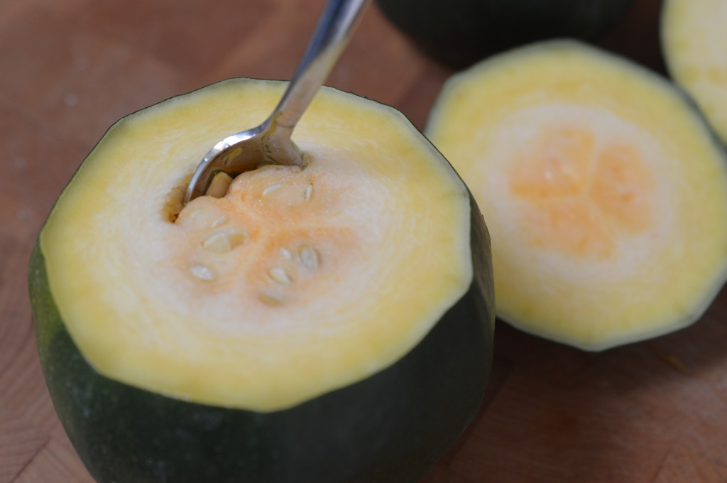 Gem Squash - de-seed