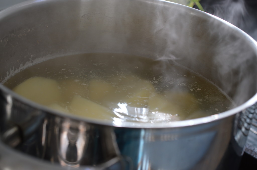 aRoast Potatoes - part boil