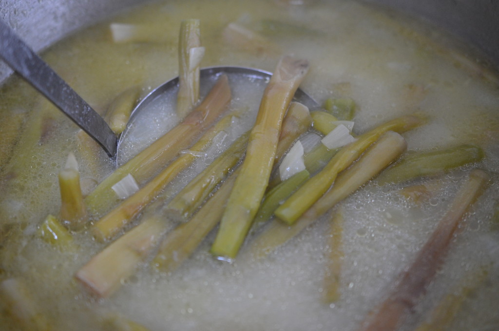 Asparagus Soup - leave to cool