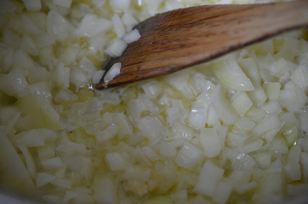 Asparagus Soup onions softened