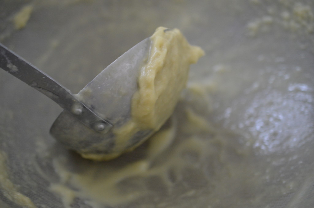 Asparagus Soup - sieve