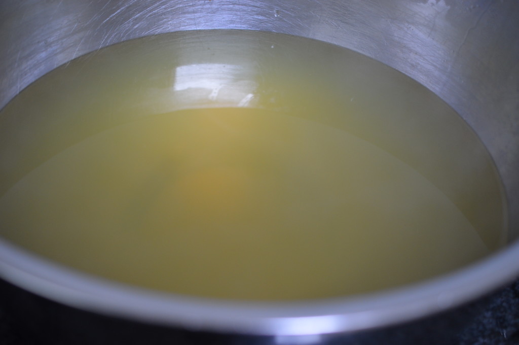 Asparagus soup - the cooking water