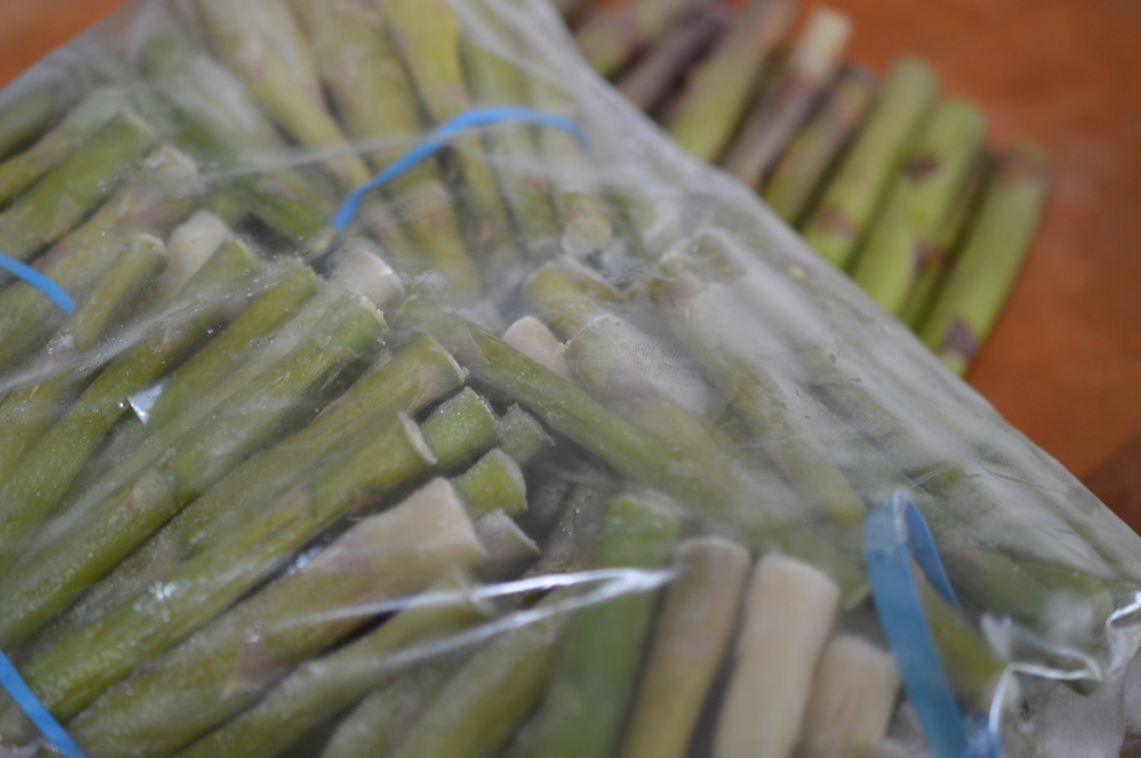 Aspragus woody ends - frozen