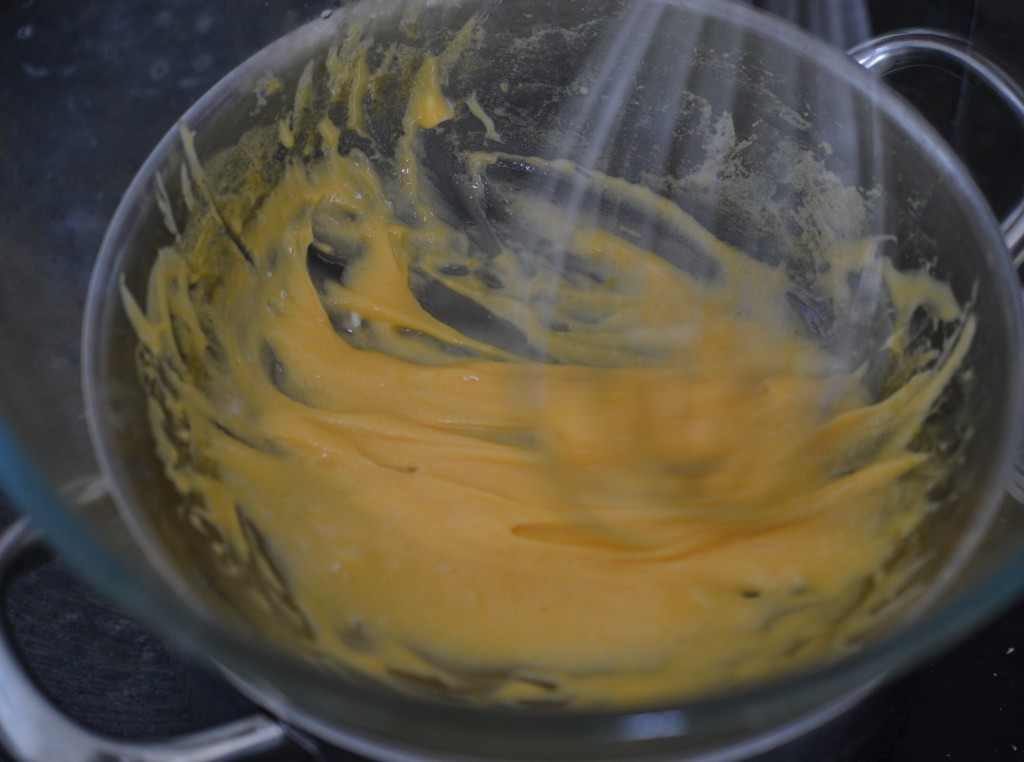 Hollandaise Sauce whisking