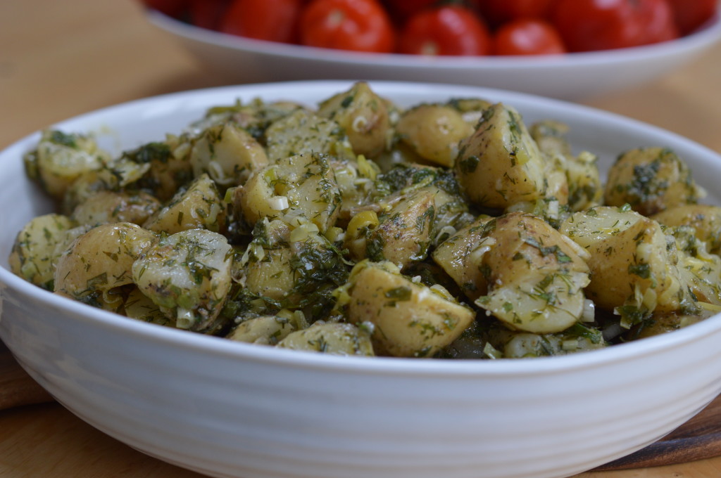 Herby Potato Salad finished