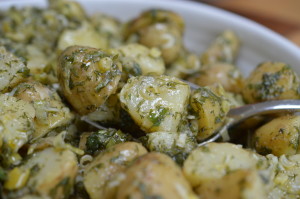Herby Potato Salad finished 2