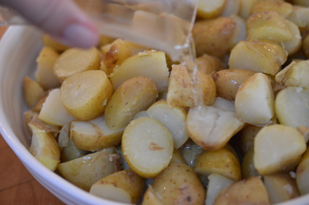 Herby Potato Salad wine