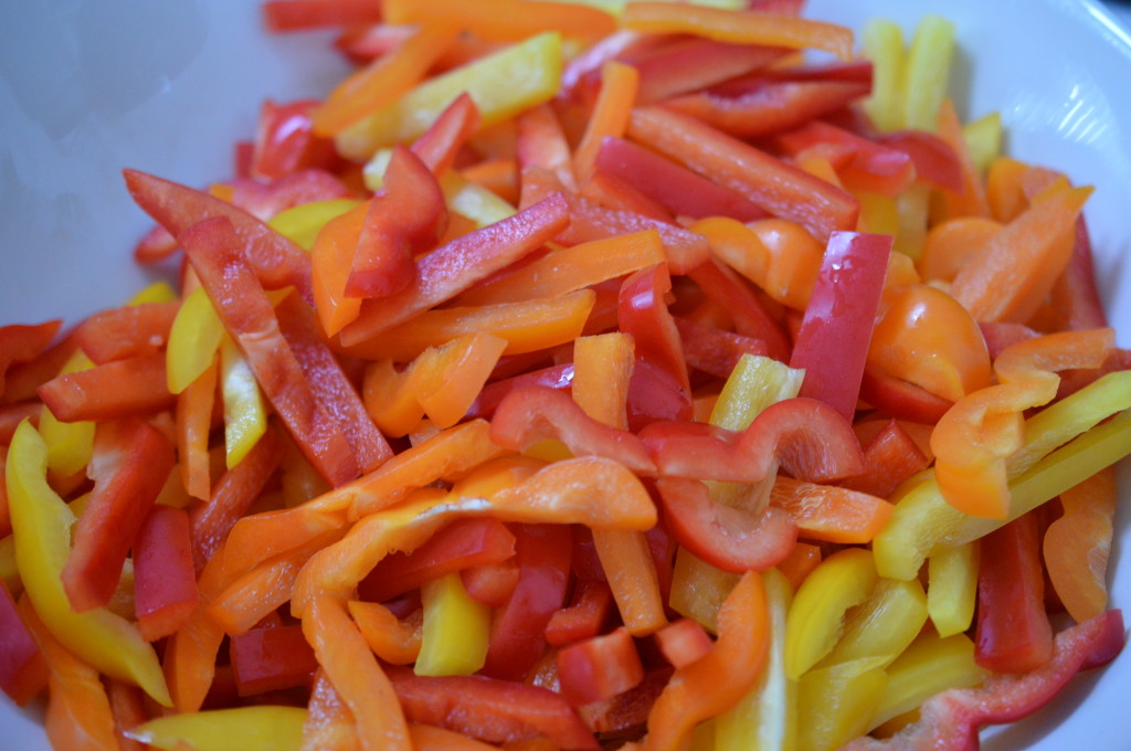 Roasted Pepper Salad the peppers