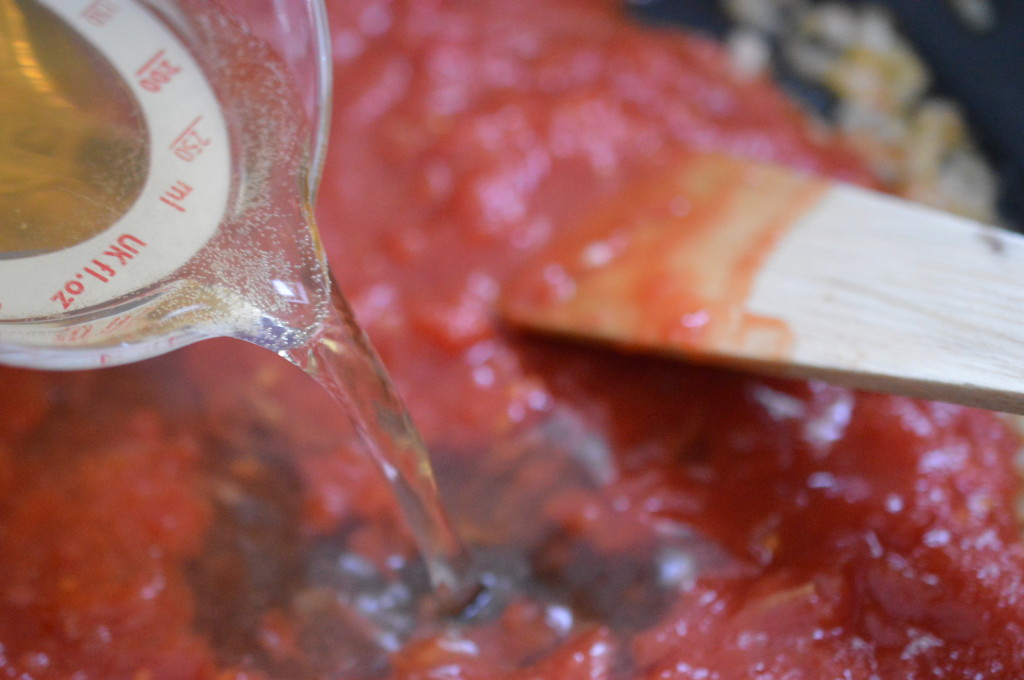 Mussels - add tomatoes and cider