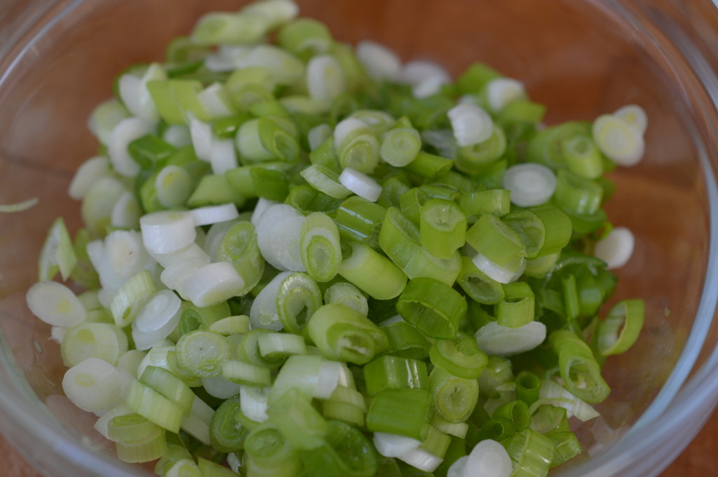 spring onions chopped
