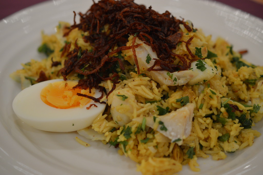 Kedgeree served