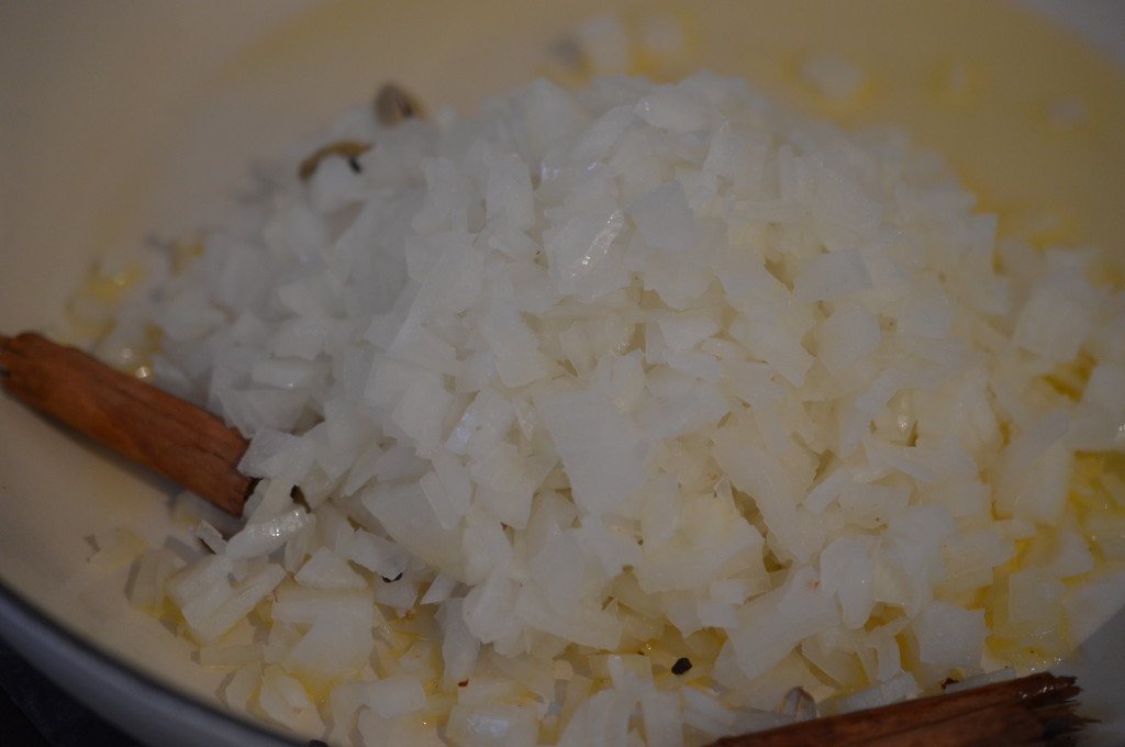 Kedgeree soften onoins